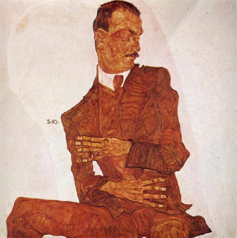 Egon Schiele Portrait of the Art Critic Arthur Roessler Germany oil painting art
